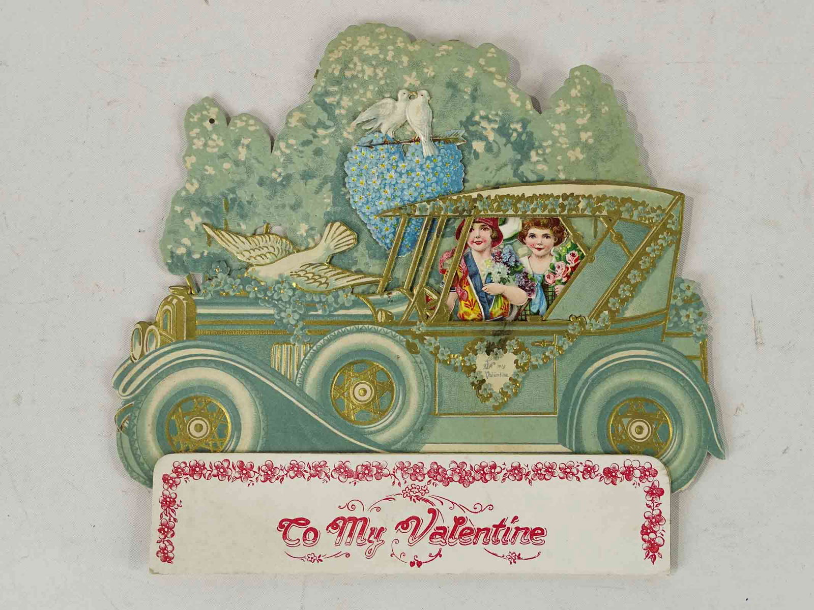 C. 1900's Pressed Paper Valentine (1 of 5)