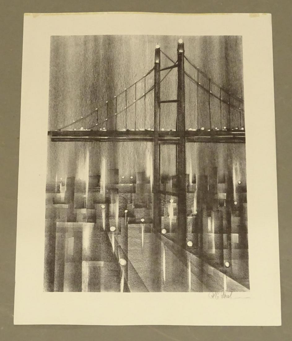 City Bridge Modernist  Print (1 of 2)