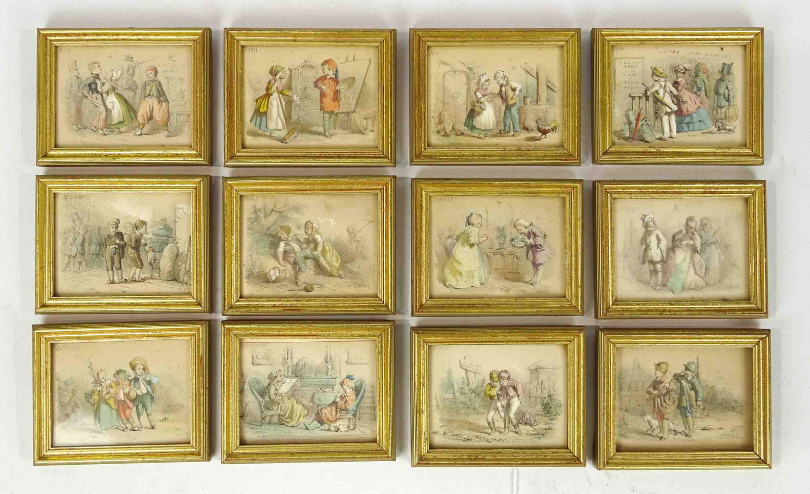 Set of (12) French Prints (1 of 5)