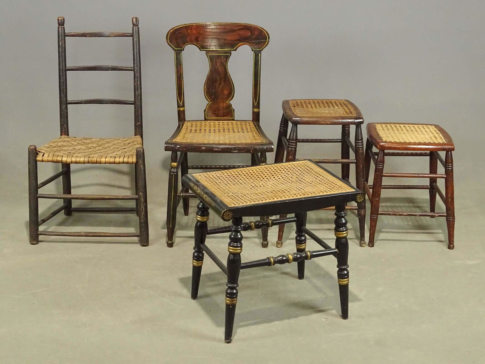 Caned Stool Lot (1 of 13)