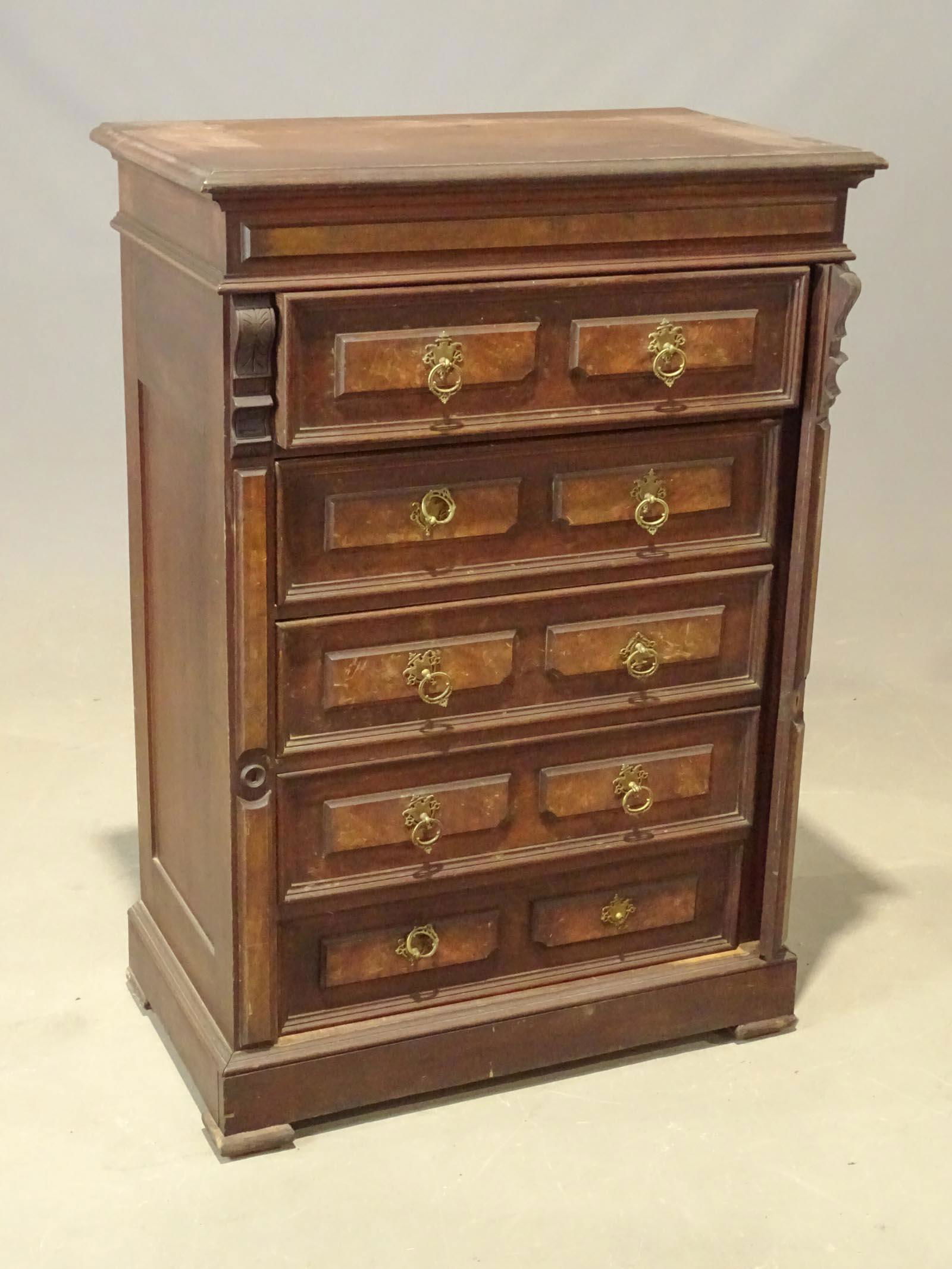 Victorian Lockside Chest of Drawers (1 of 4)