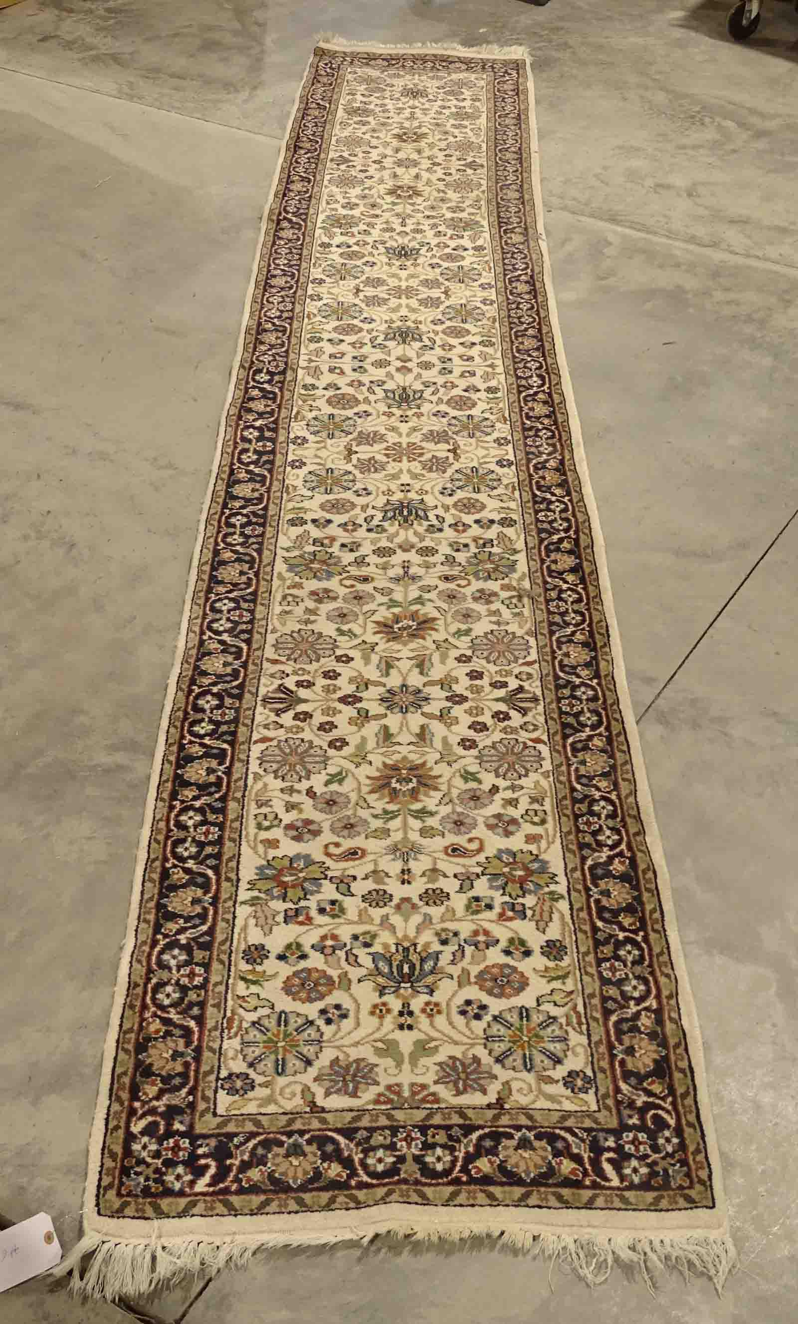 Oriental Rug Runner: Oriental rug runner. 30 1/4" x 14'.