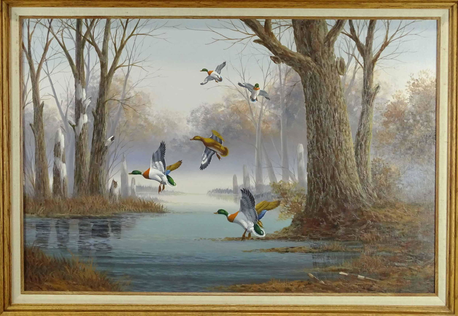 Painting, Ducks in Landscape (1 of 2)