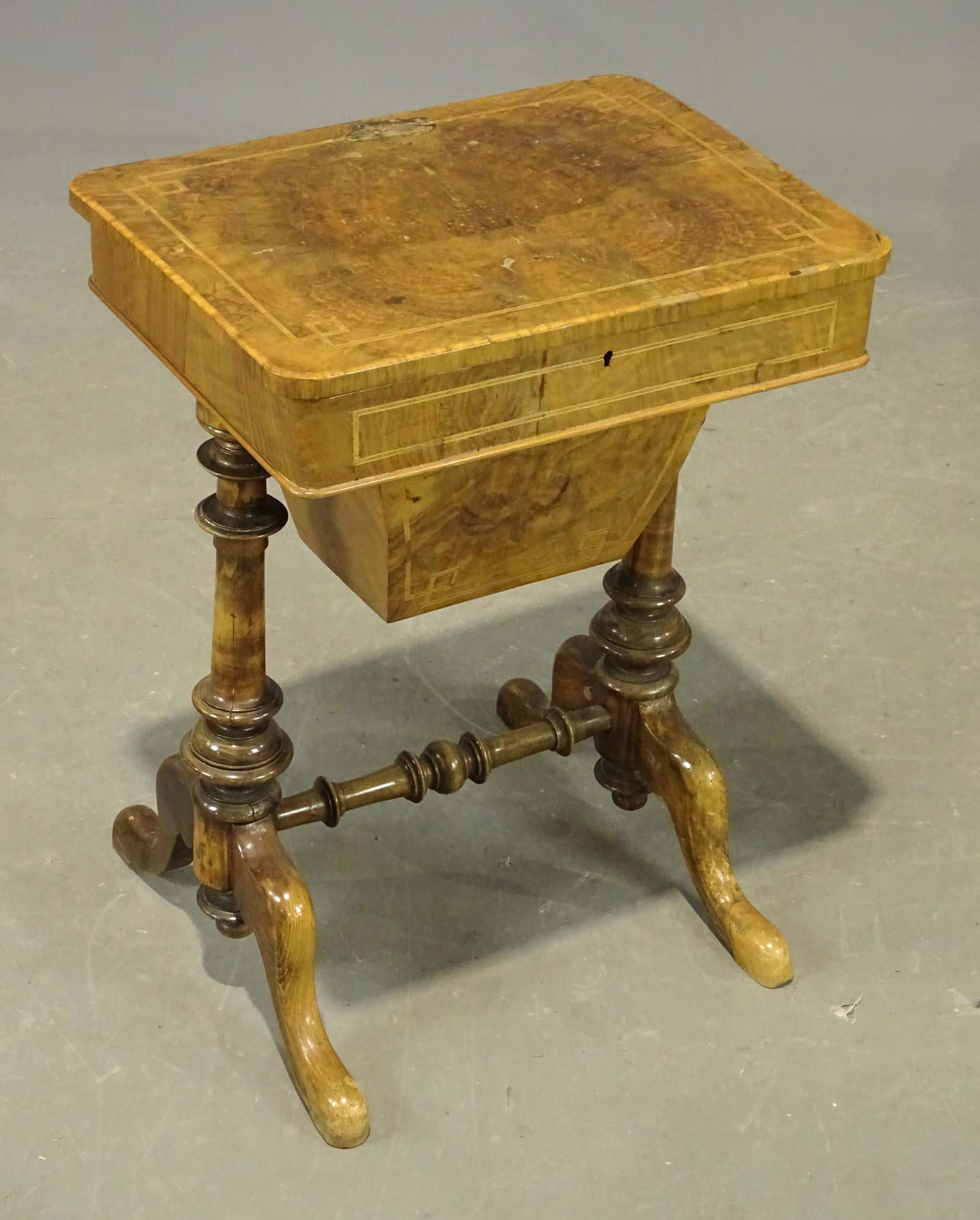 19th c. English Sewing Stand (1 of 8)