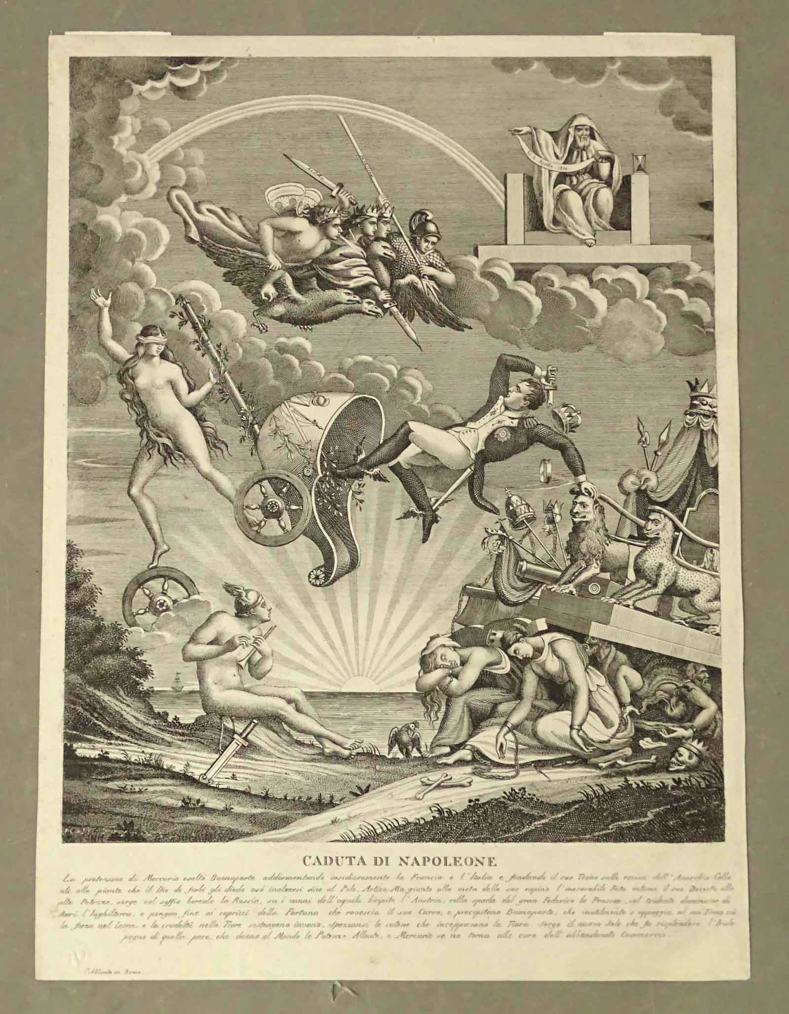 Napoleon Satirical Antique Print (1 of 3)