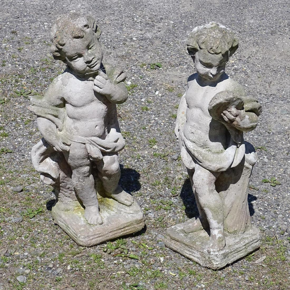 Pair Cherub Statues (1 of 3)