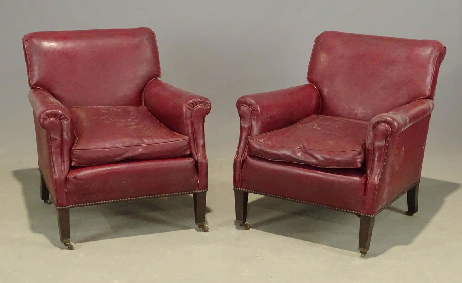 Pair Vintage Club Chairs (1 of 4)