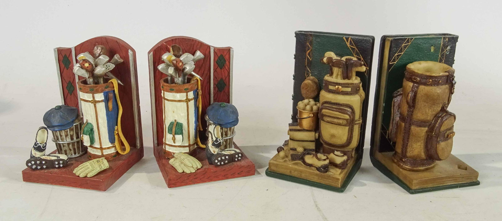 Bookends: Pair of bookends. 5 1/2" x 4".