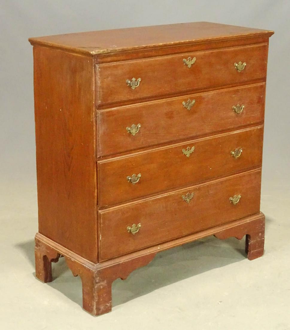18th c. Lift Top Blanket Chest: 18th c. lift top blanket chest. 38 1/2" x 17 1/2" x 42".