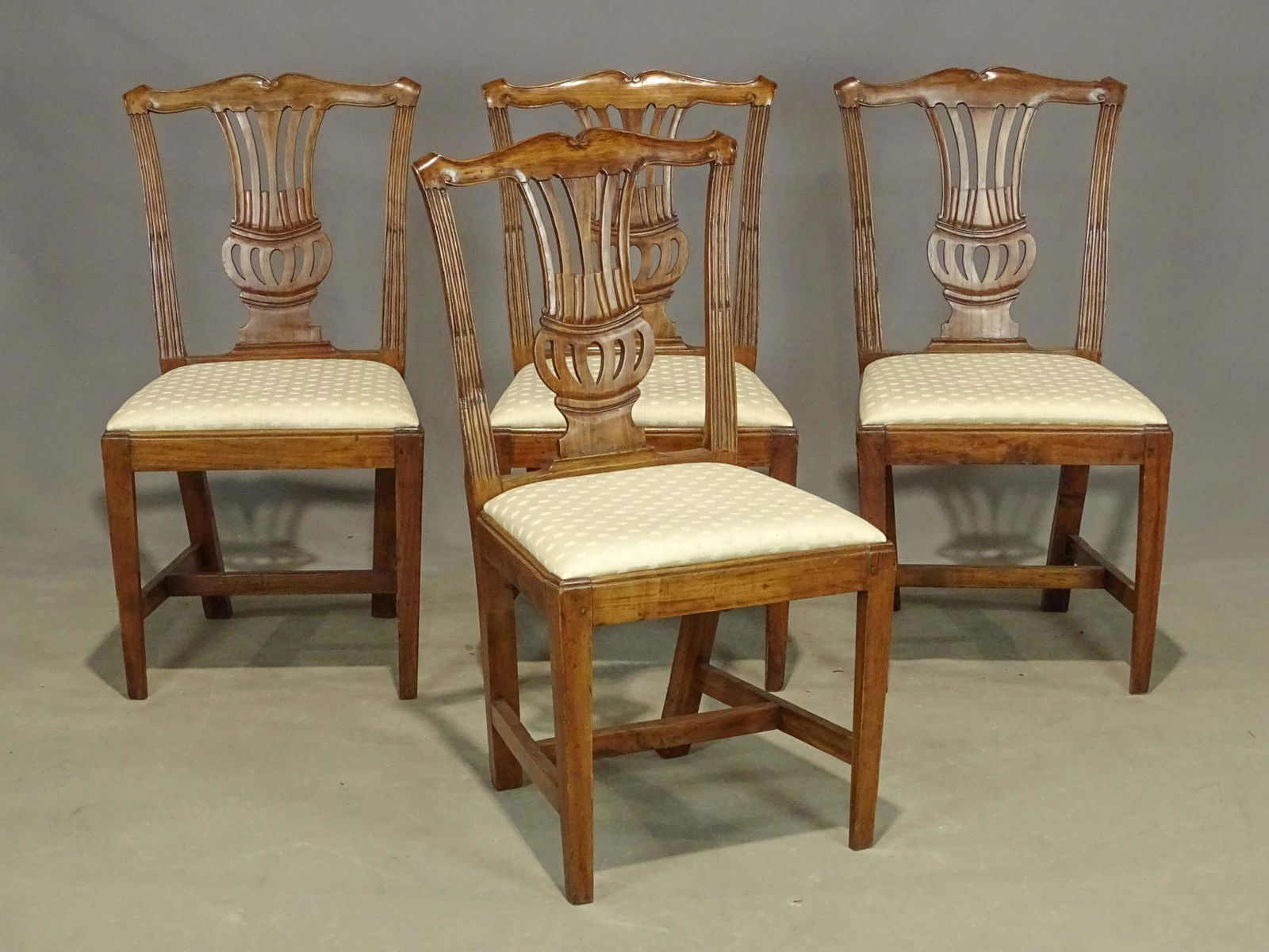 Set of (4) 19th c. Mahogany Chairs (1 of 4)