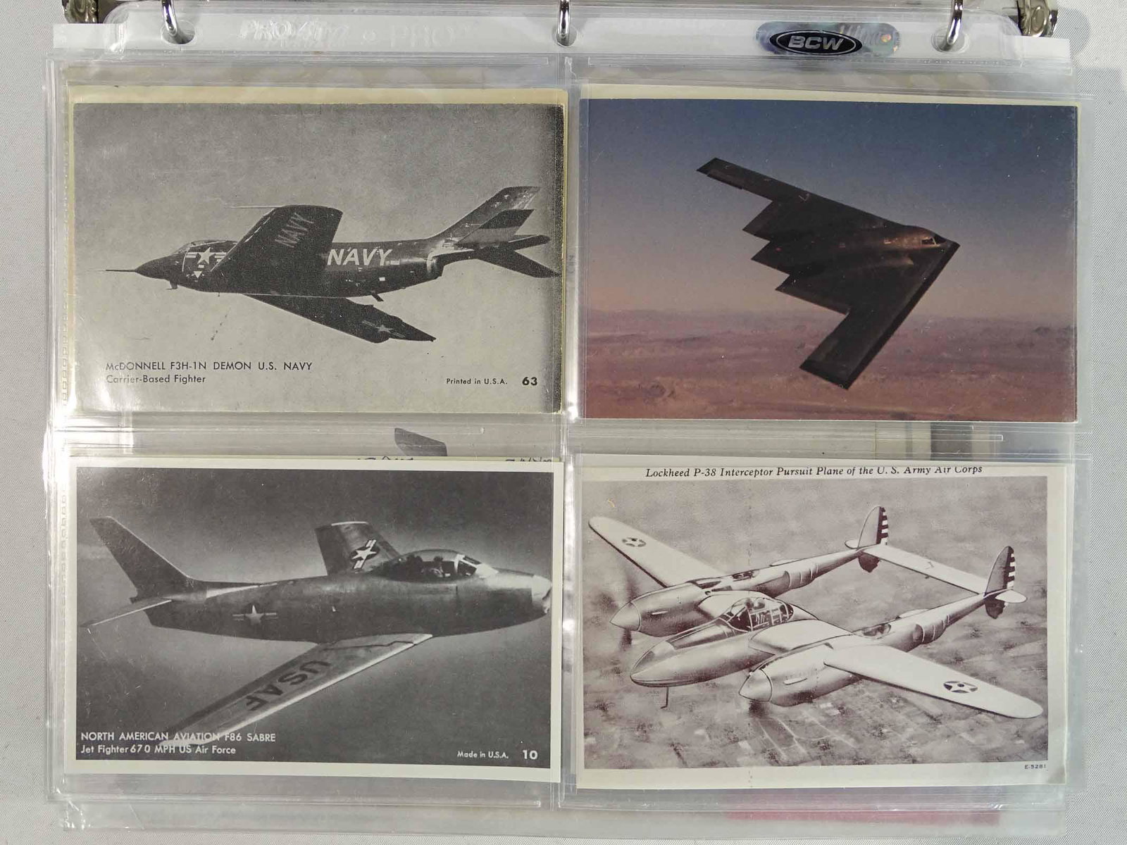 Postcard Lot: Lot over (110) Miltary plane postcards (note over 65 pictures/photos).