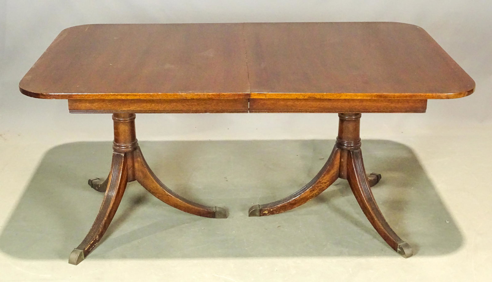 Mahogany Split Pedestal Dining Table (1 of 3)