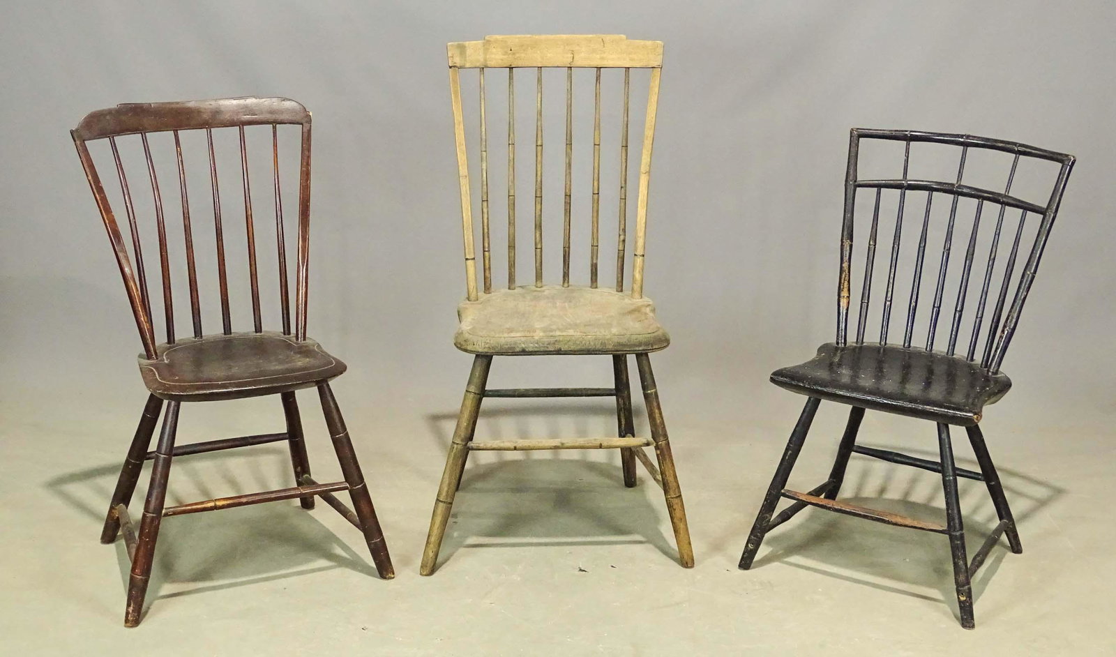 Three 19th c. Windsor Chairs (1 of 11)
