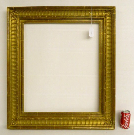 Frame: Federal style gold leaf frame. Site 25 1/2" x 21 3/8".