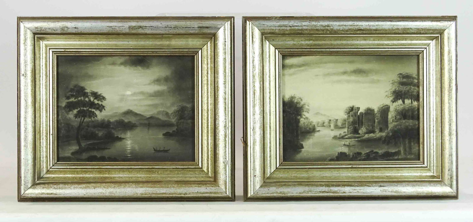 Pair 19th c. Sandpaper Drawings (1 of 6)