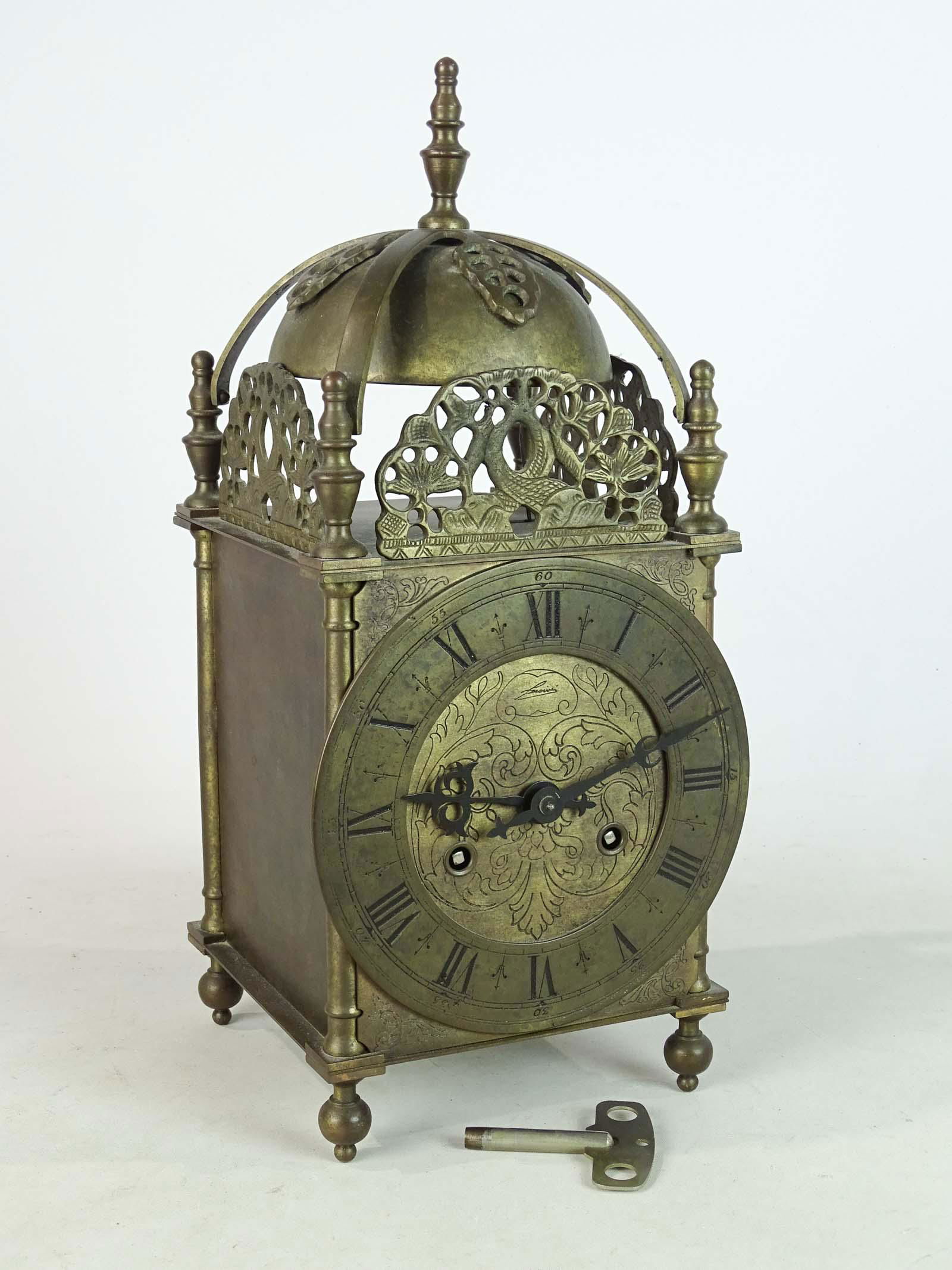 18th c. Brass Lantern Clock (1 of 6)