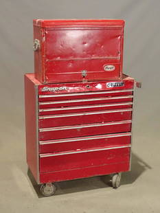 Snap on Tool Cabinet: Snap on tool cabinet. 35" x 18" x 56 1/2" Ht..