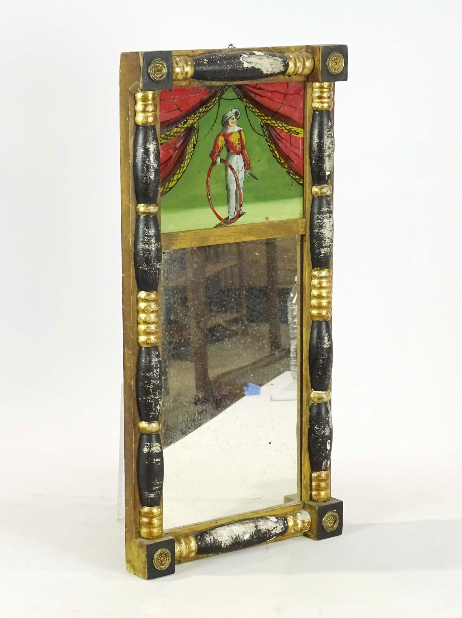 Scarce Labeled 19th c. Federal Mirror (1 of 5)