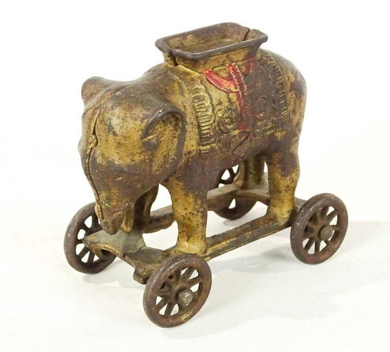 Elephant On Wheels Bank