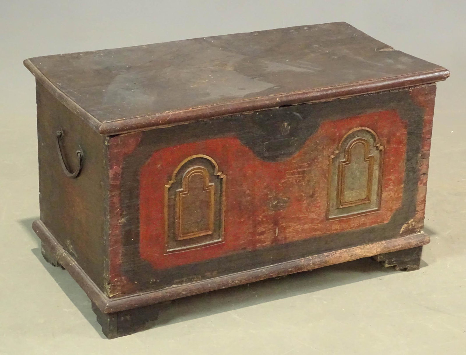 Hardwood Trunk: Carved hardwood trunk. 30" x 16" x 18".