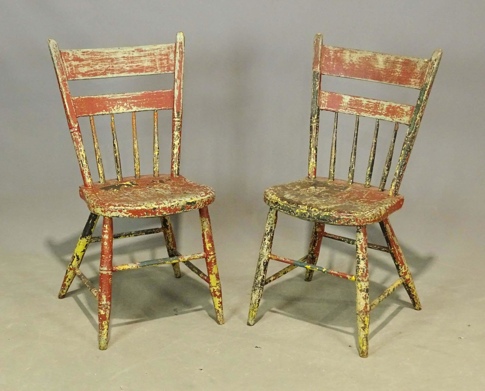 Pair 19th c. Chairs (1 of 4)