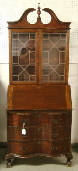 1940's Desk: 1940's Governor Winthrop type secretary desk. 39" W 16" D 77" Ht.