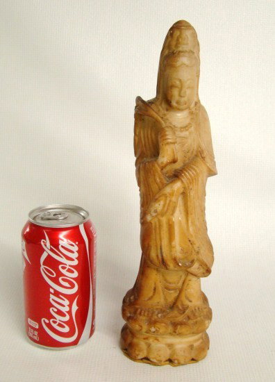 Asian Soapstone Figure: Asian soapstone figure. 11" Ht.