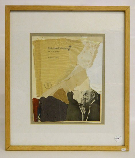William McGee Mixed Media Painting: Mixed media painting titled "Over the mountain to Santa Fe". Dated 1998. William Douglas McGee (New York 1925-1999). Site 13" x 10 1/2".