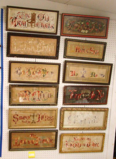 Needlework "Motto" Collection: Needlework "Motto" Collection. 12 examples.
