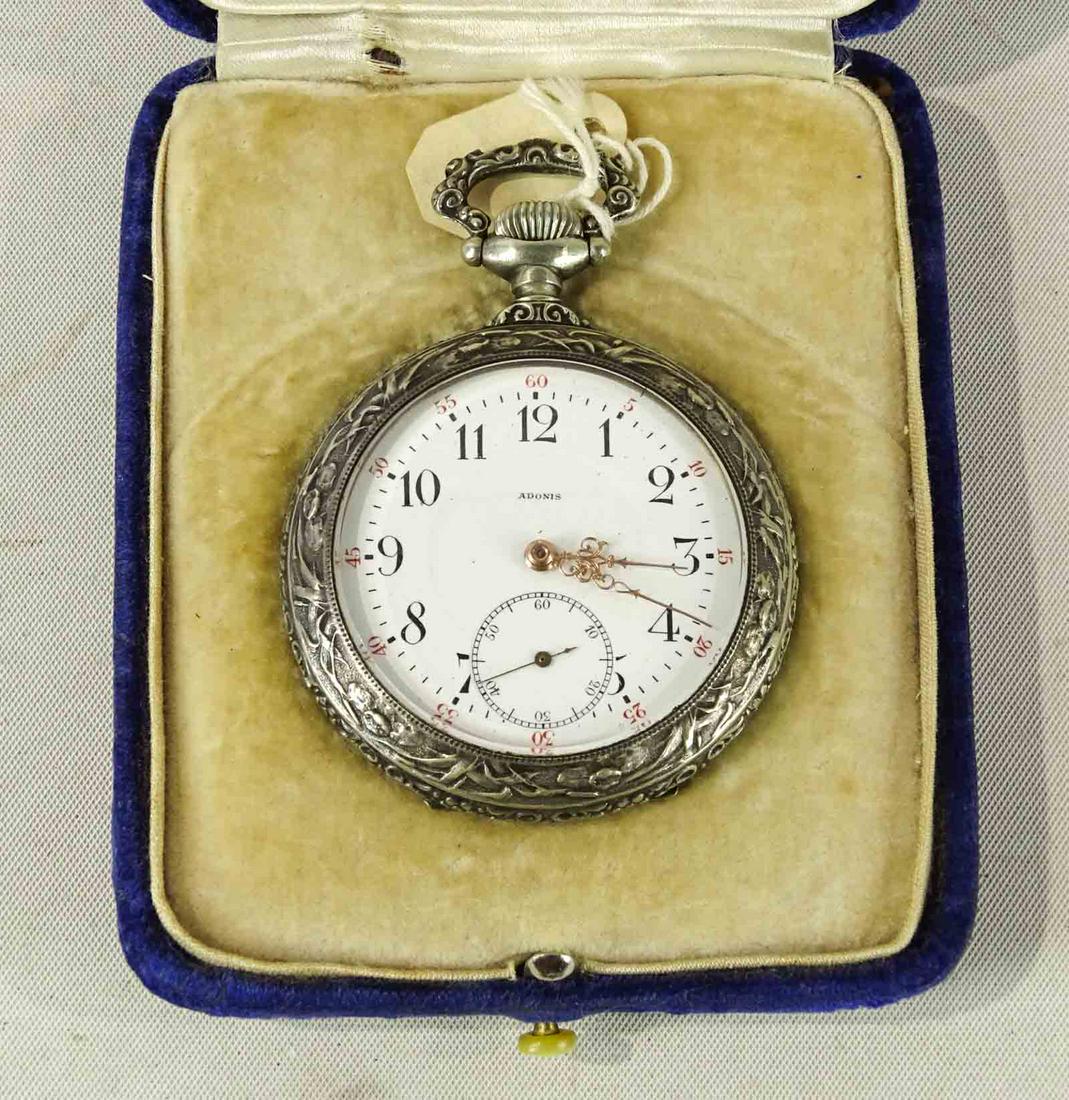 Pocket Watch with Early Automobile (1 of 7)