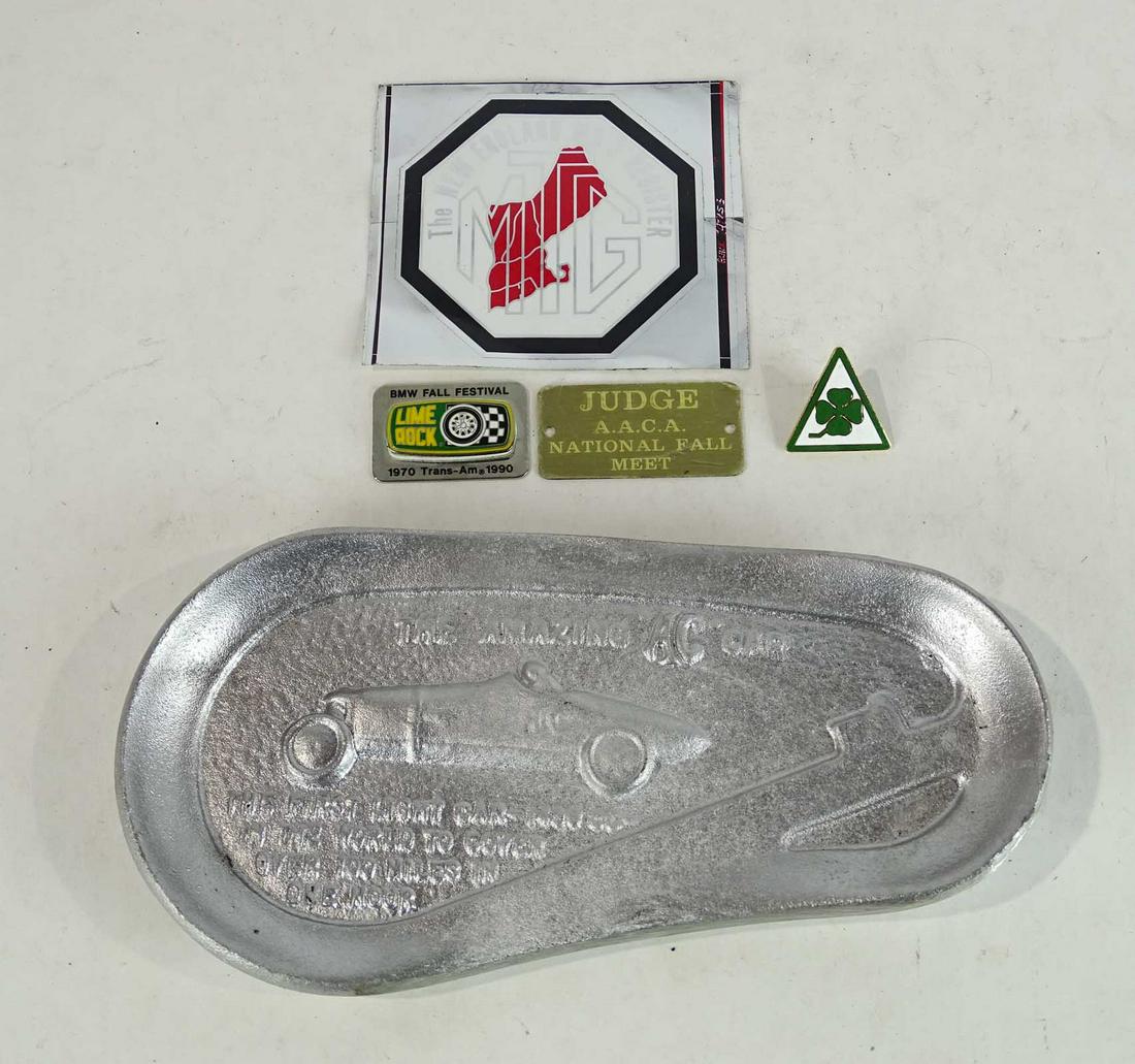 Misc. Lot: Lot including stickers, ashtray, Lime Rock collectible etc..