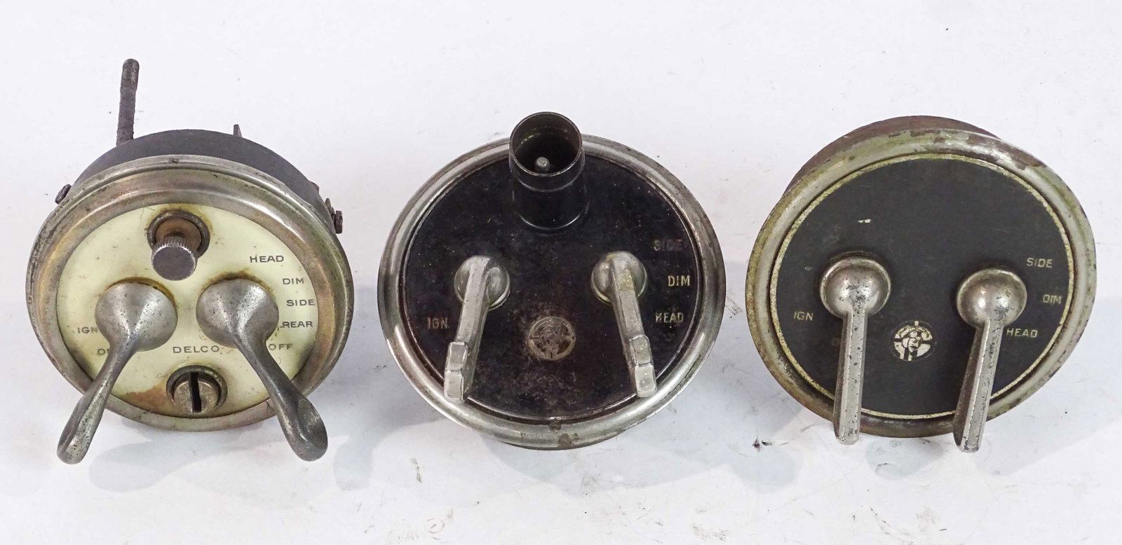 Dash Switches: Three dash switches. Fair condition.