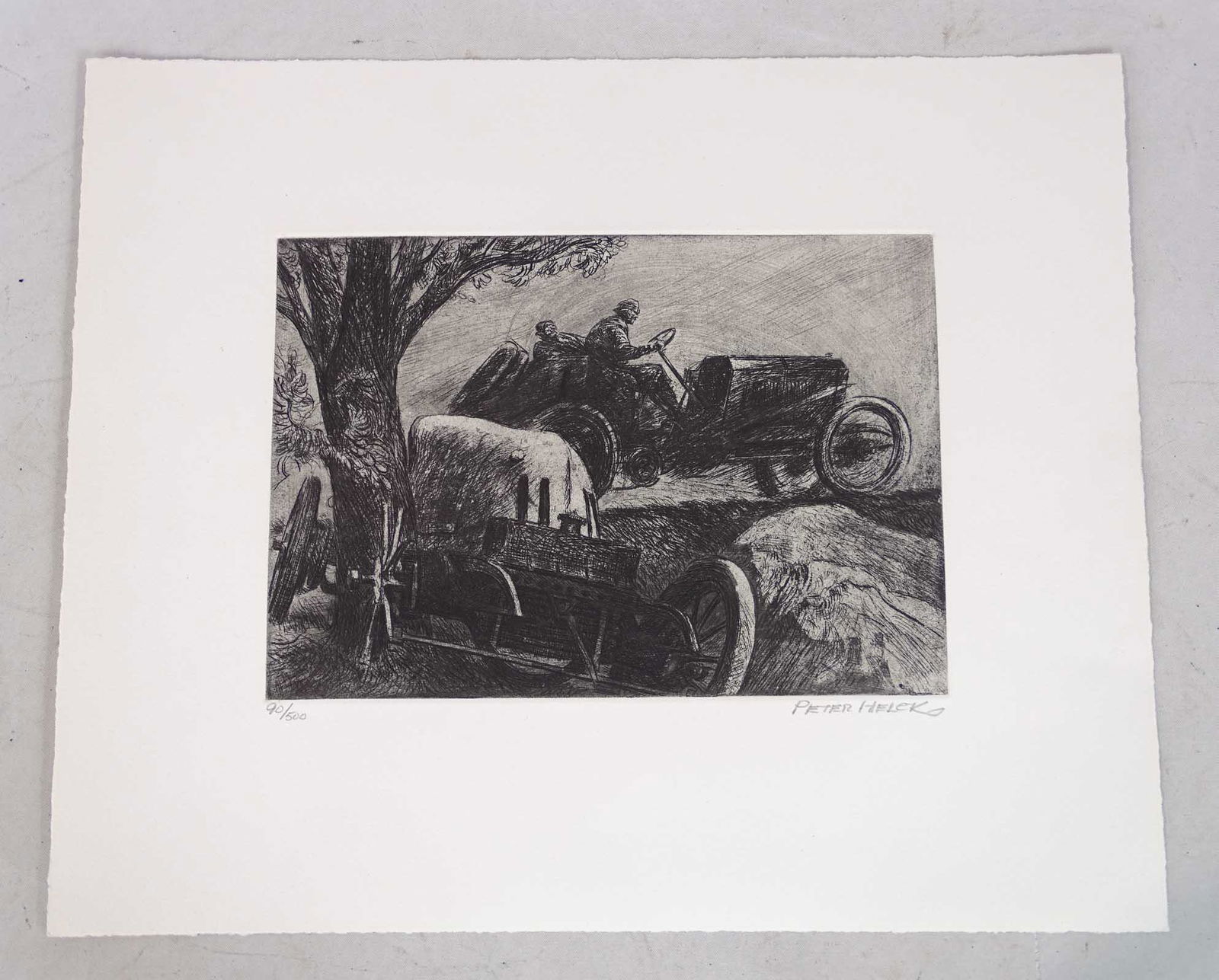 Peter Helck Etching (1 of 3)