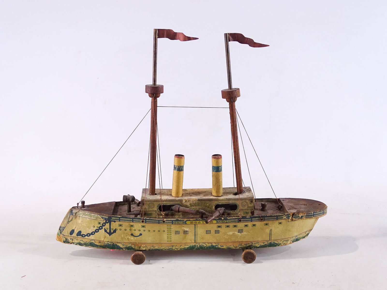 Early Wooden Boat Toy (1 of 5)