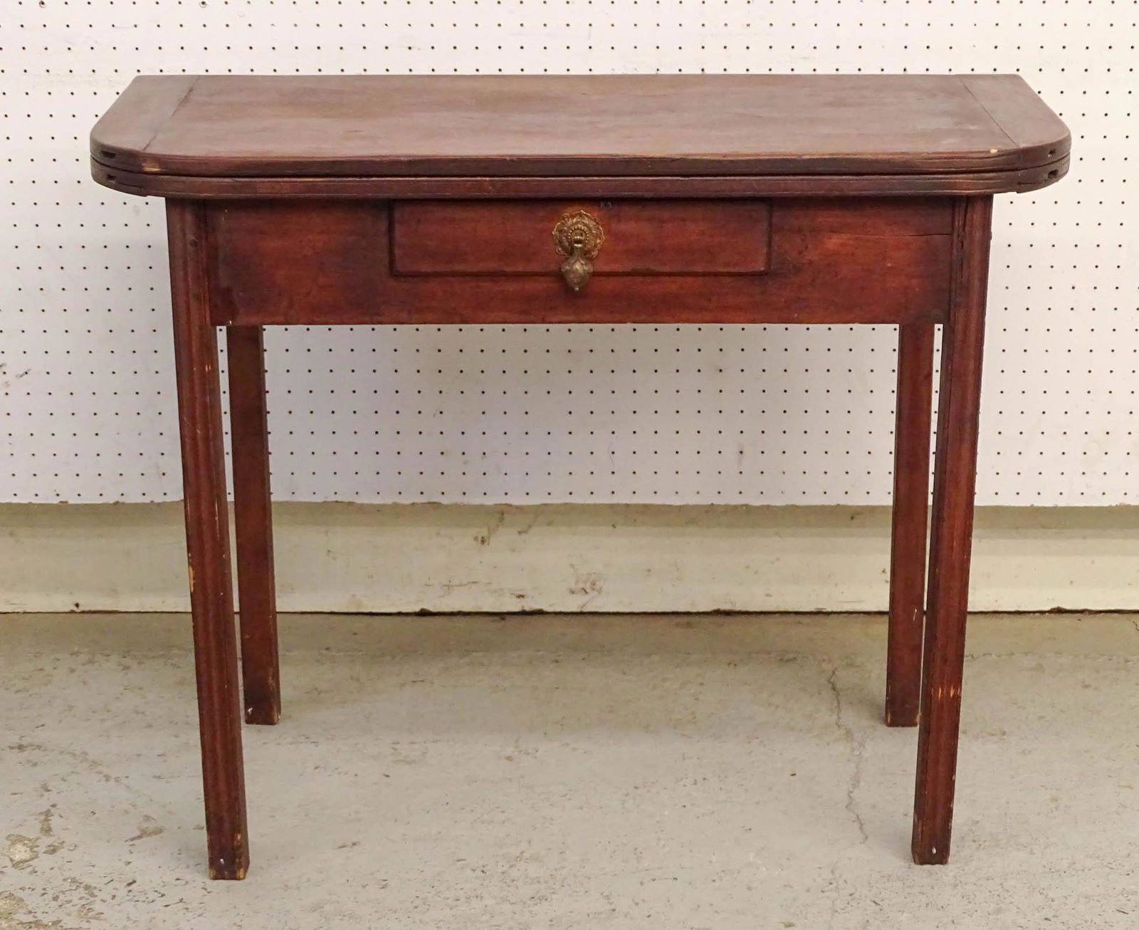 18th c. Cherry Card Table (1 of 7)