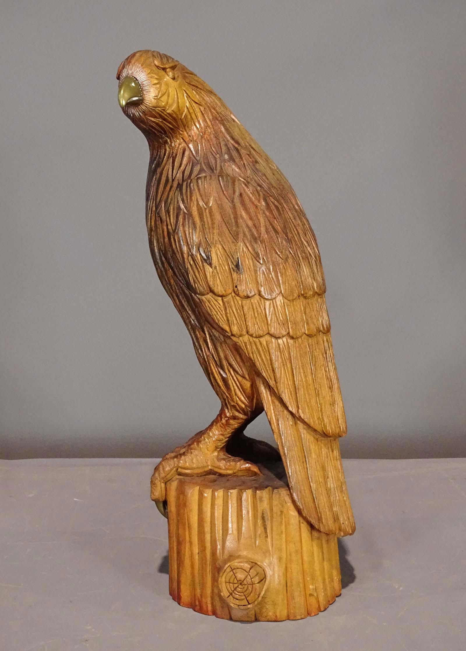 Carved Wooden Eagle (1 of 5)