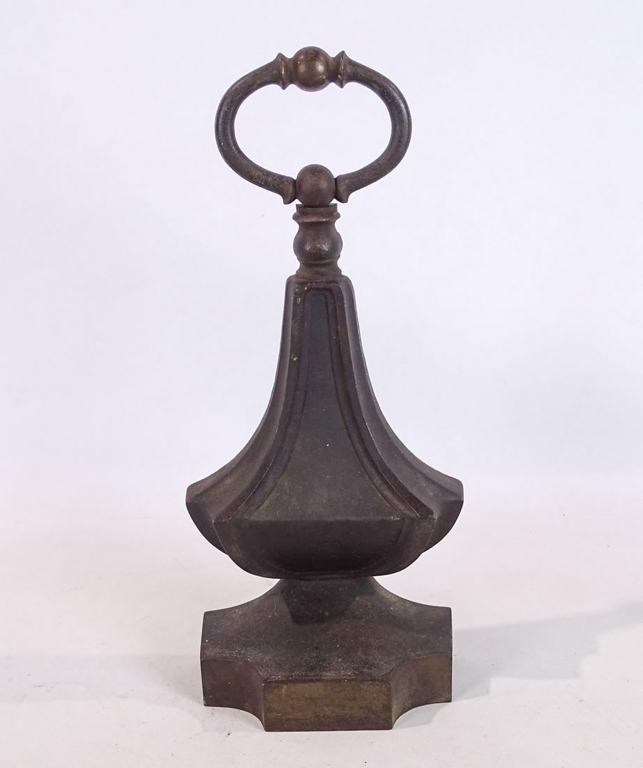 Bradley & Hubbard Doorstop: Cast iron Bradley & Hubbard doorstop. 14" Ht..