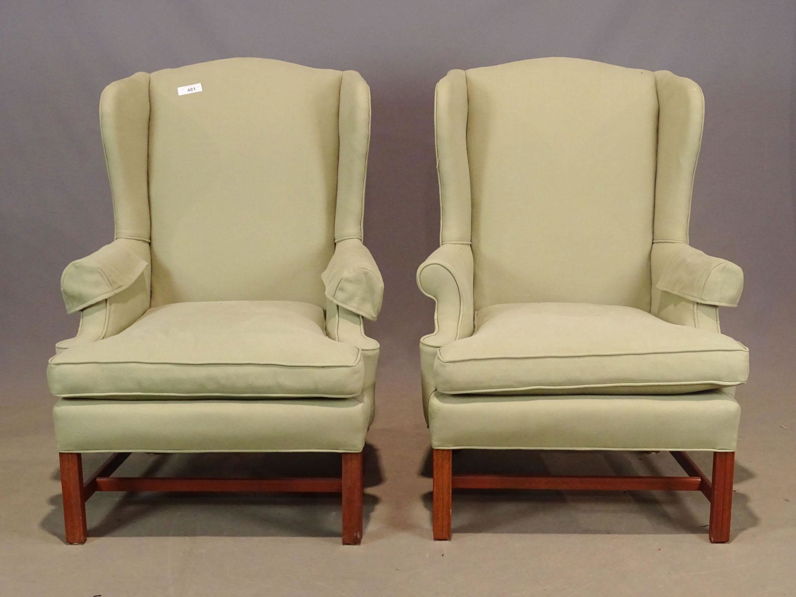 Pair of Wing Chairs (1 of 6)