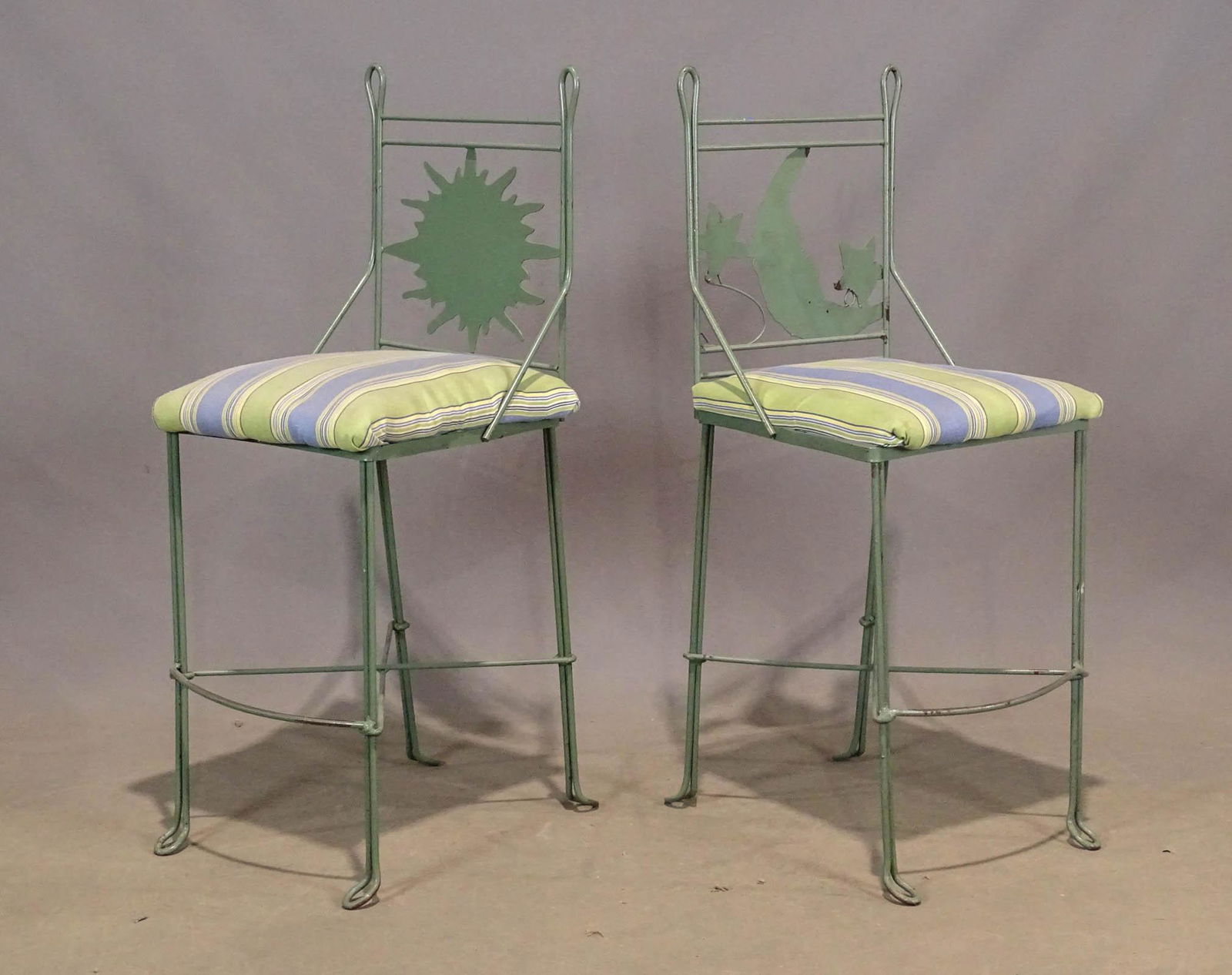 Pair Metal Stools (1 of 3)