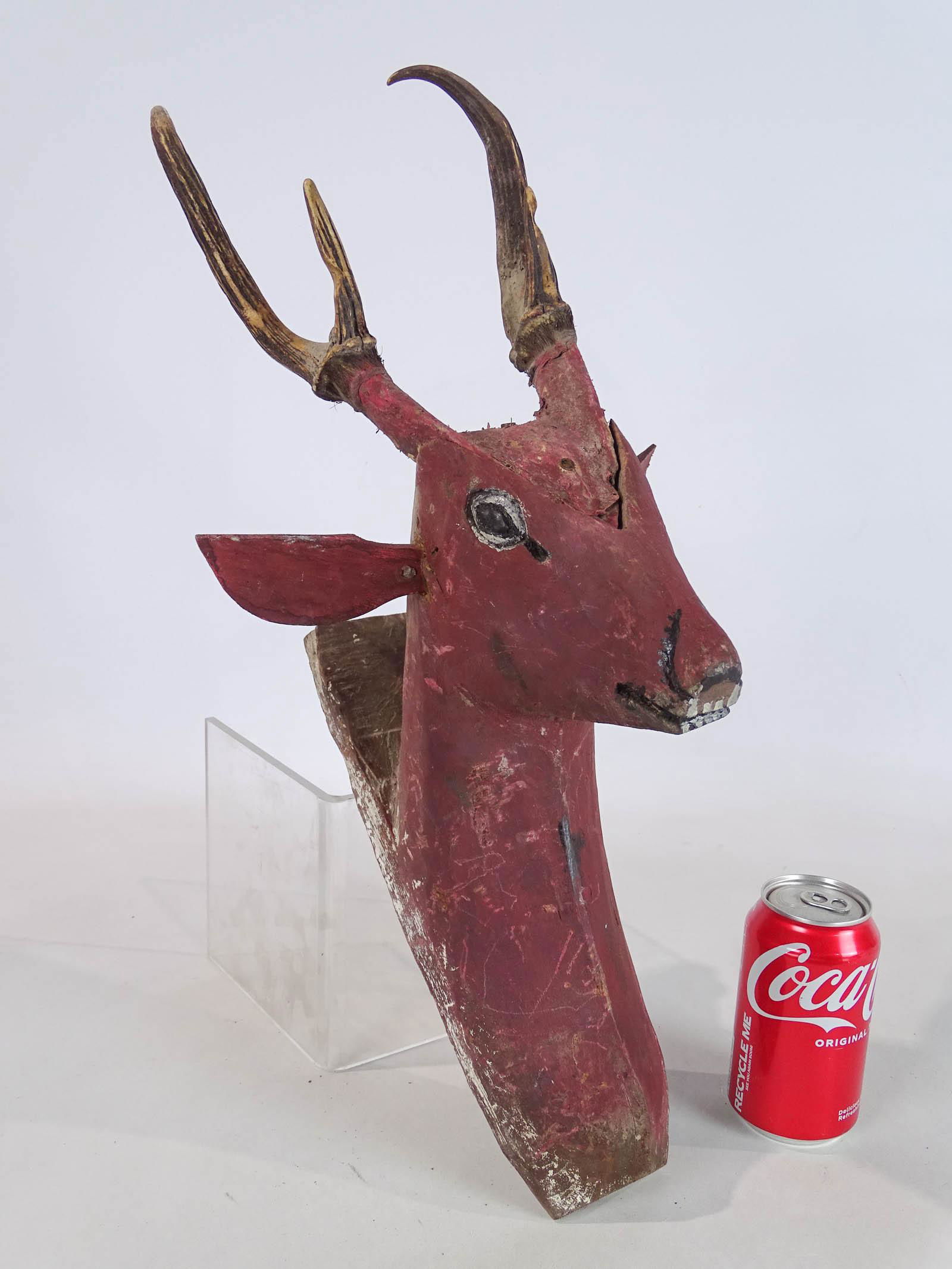 Folk Art Deer Head (1 of 4)