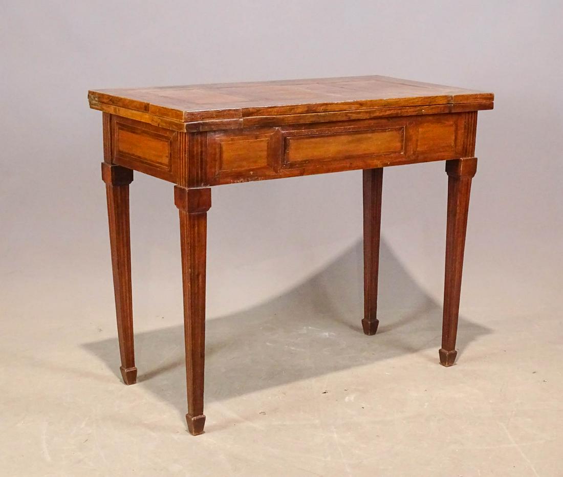 19th c. Continental Card Table (1 of 7)