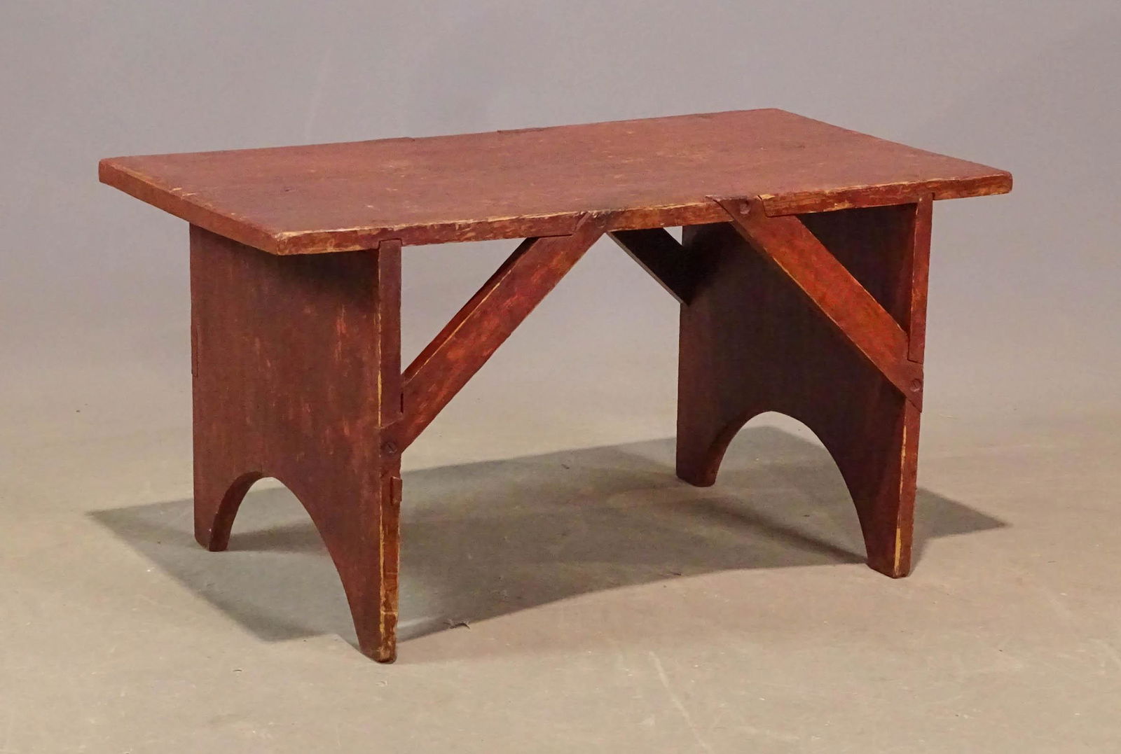 19th c. Shaker Bootjack Bench (1 of 4)