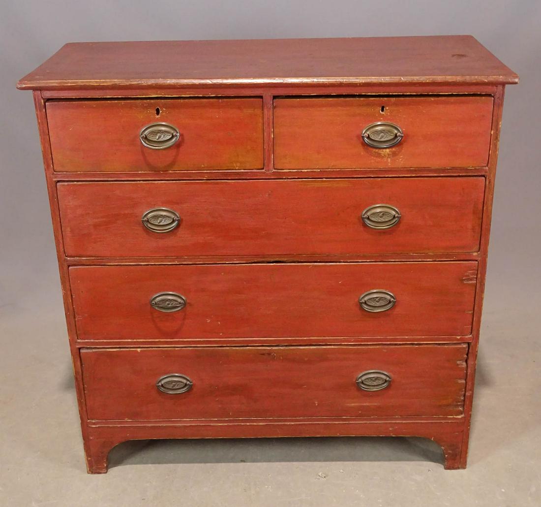 18th c. Painted Chest of Drawers (1 of 7)