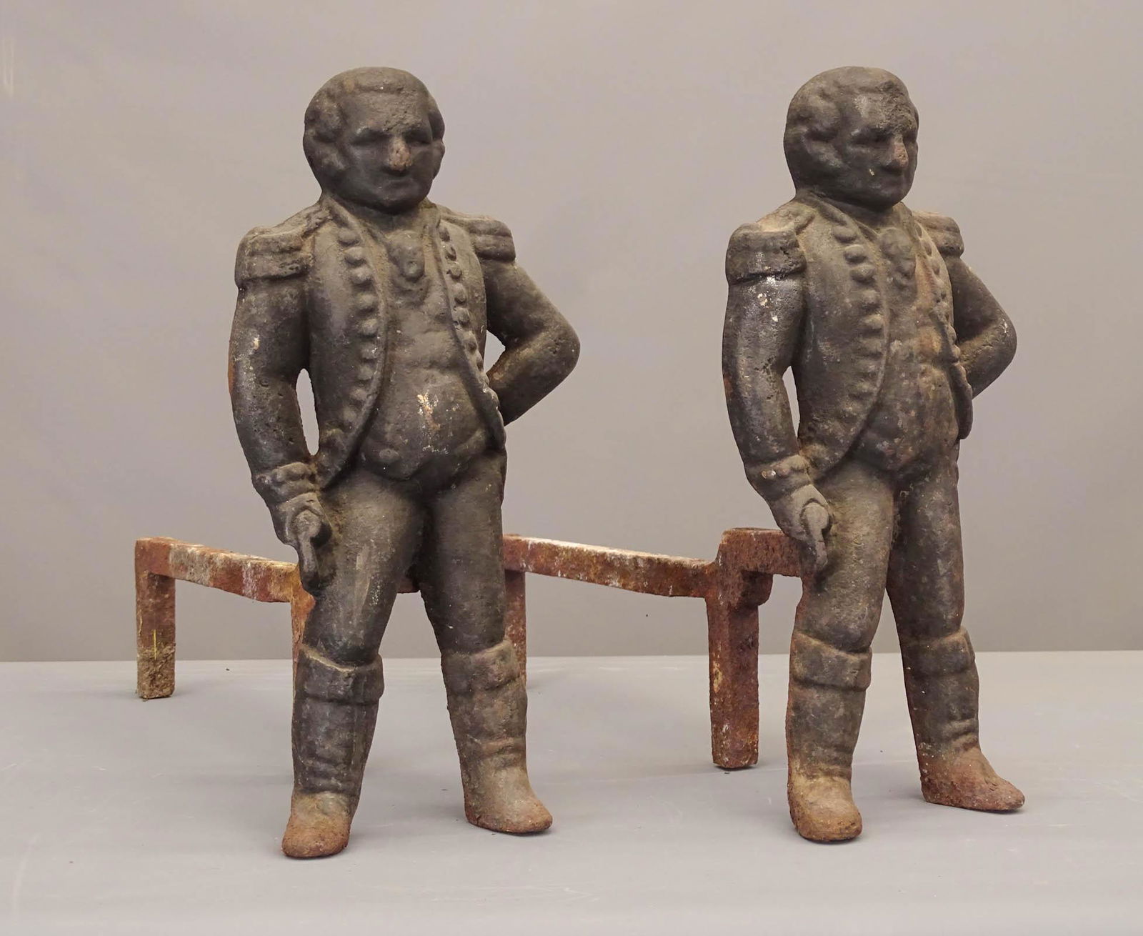 Pair George Washington Andirons (1 of 5)