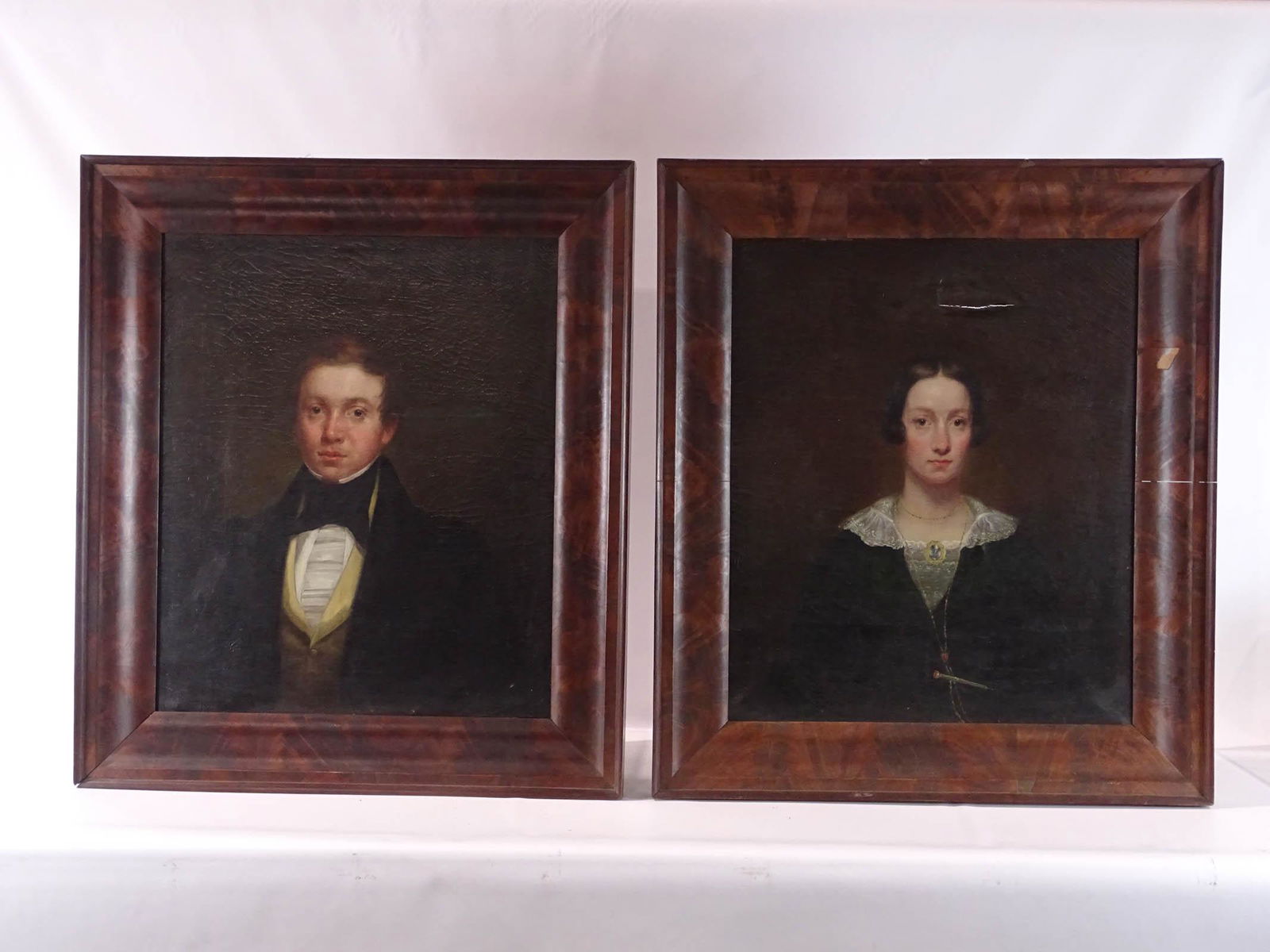 Pair 19th c. Portraits (1 of 14)