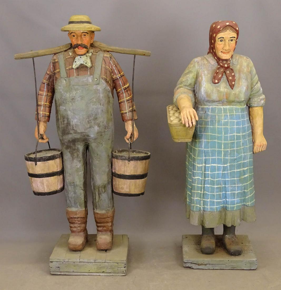 Folk Art Farmer Carvings (1 of 15)