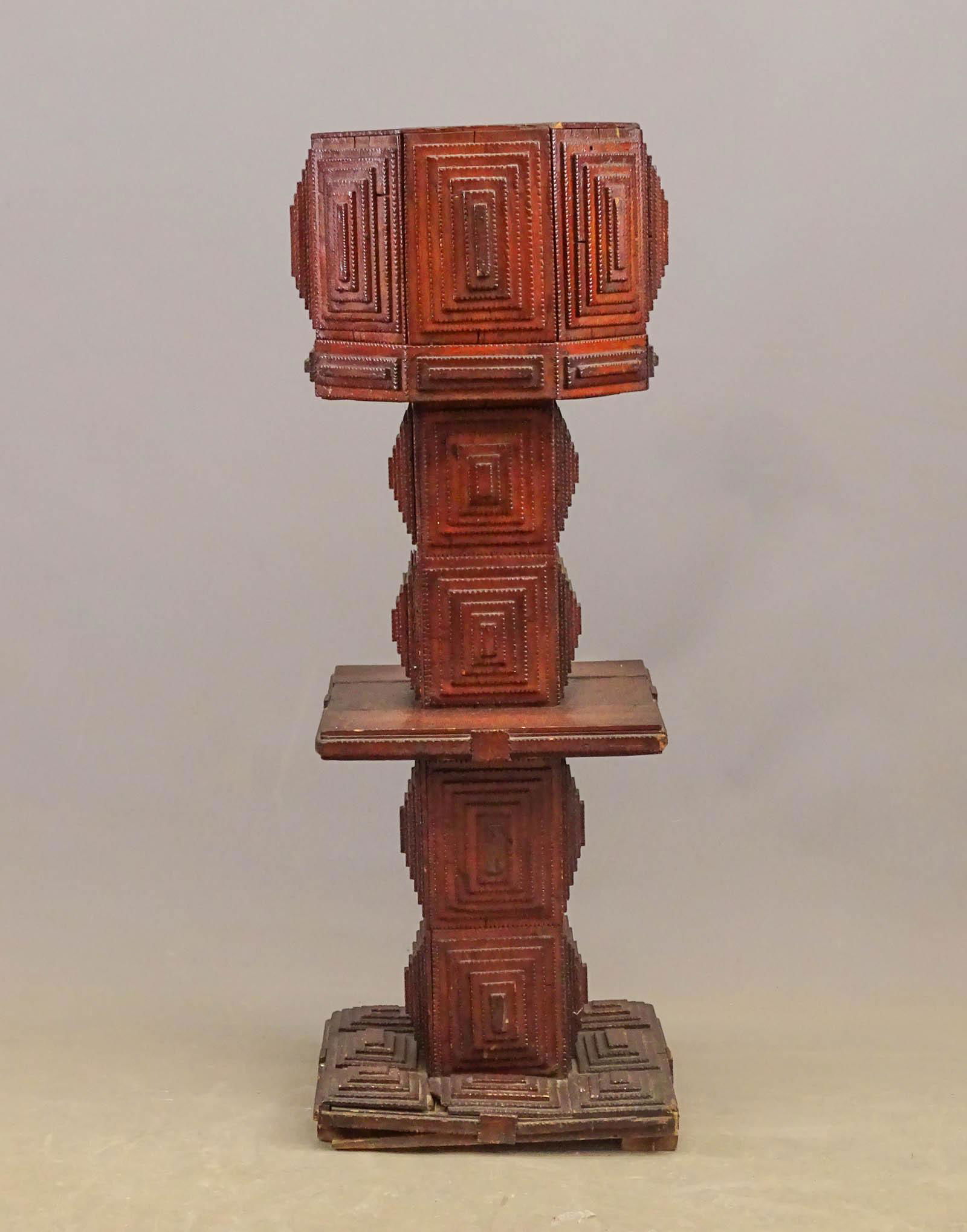 Tramp Art Planter (1 of 6)