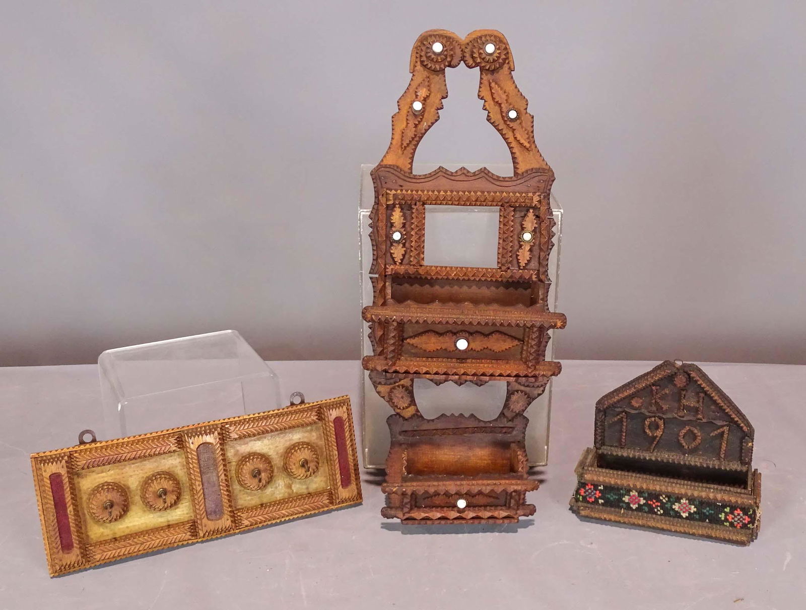 Tramp Art Lot (1 of 6)