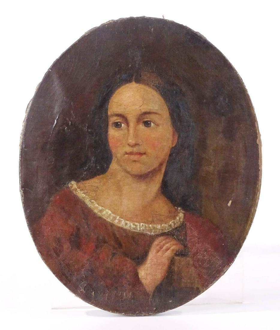 Painting, 19th c. Portrait of a Lady (1 of 5)