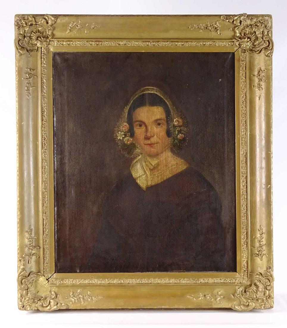 Painting, 19th c. Portrait of a Lady (1 of 11)